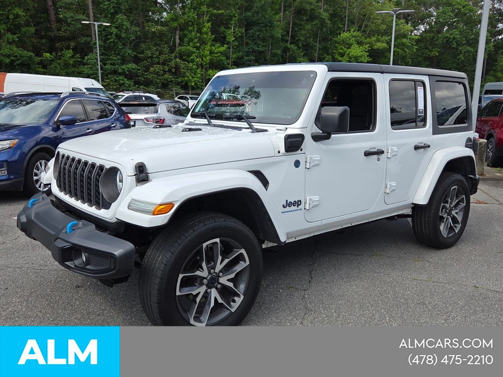 Used 2024 White Jeep Sport S 4xe image 4