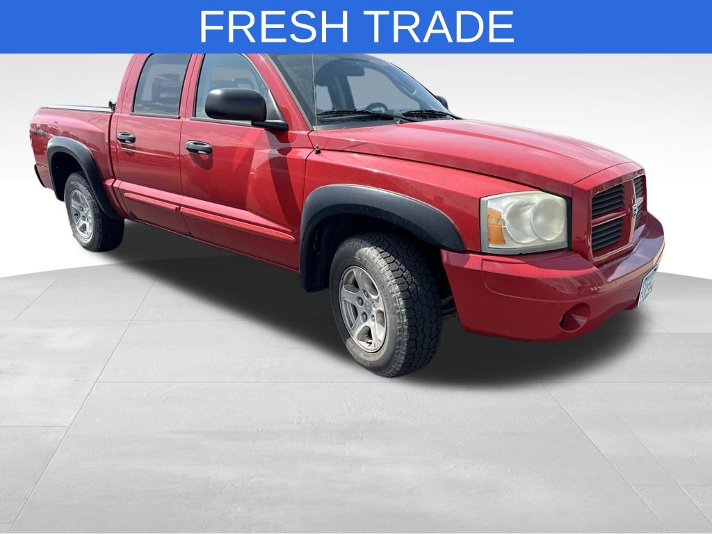 Flame Red 2006 Dodge Dakota Pickup Truck Four-Wheel Drive 5-Speed Automatic