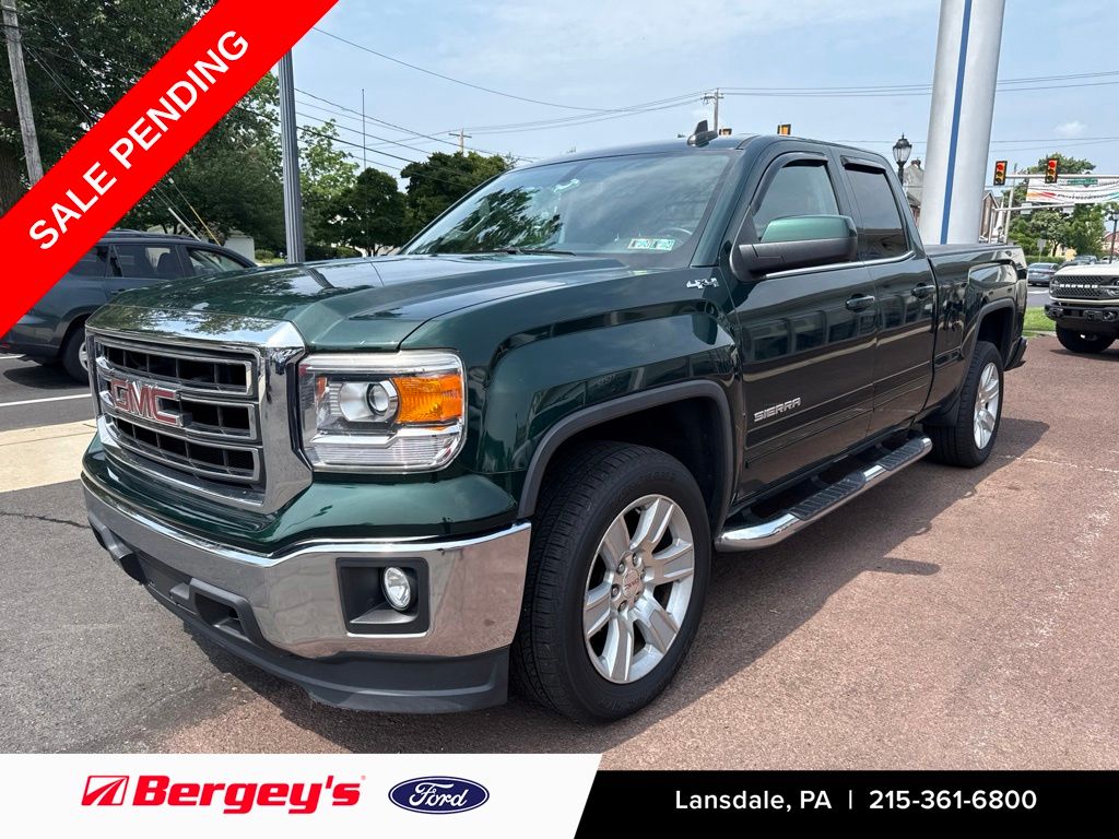 Emerald Green Metallic 2015 GMC Sierra 1500 Pickup Truck Four-Wheel Drive 6-Speed Automatic Overdrive