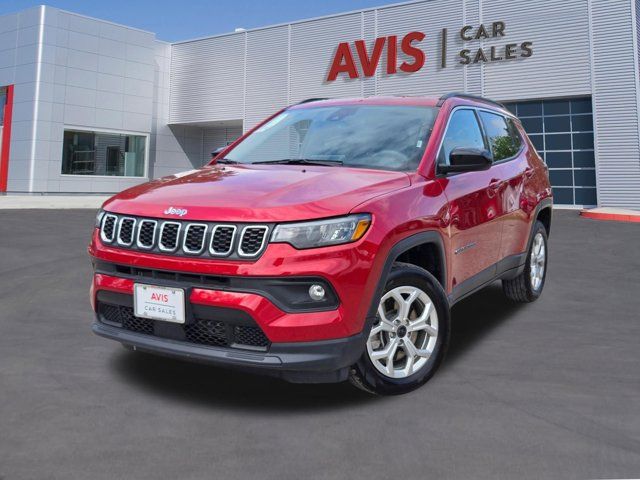 Red Hot Pearlcoat 2025 Jeep Compass Latitude 4WD SUV / Crossover Four-Wheel Drive 8-Speed Automatic