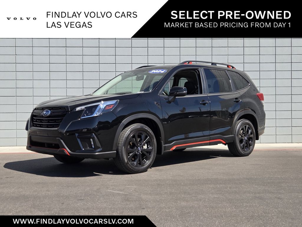 Crystal Black Silica 2024 Subaru Forester Sport Crossover AWD SUV / Crossover All-Wheel Drive Continuously Variable Transmission