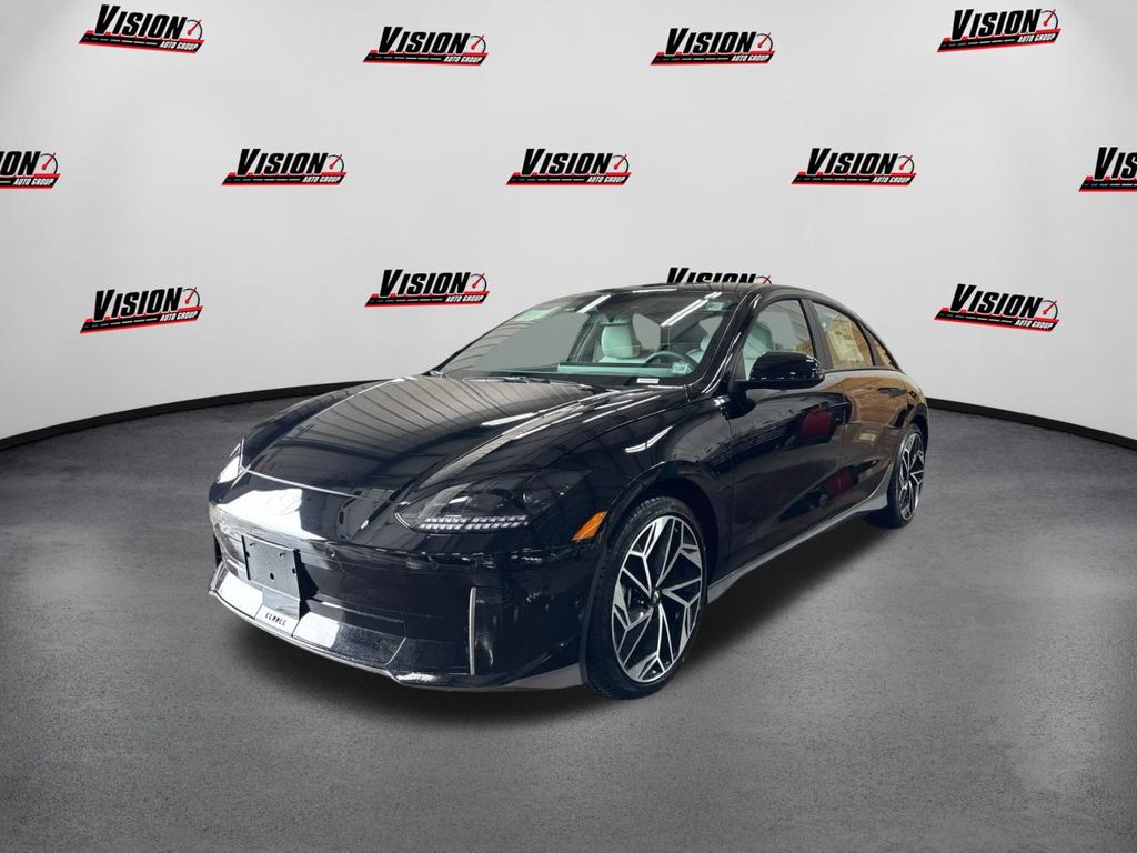 Onyx Black 2025 Hyundai Ioniq 6 SEL AWD Sedan All-Wheel Drive 1-Speed Automatic
