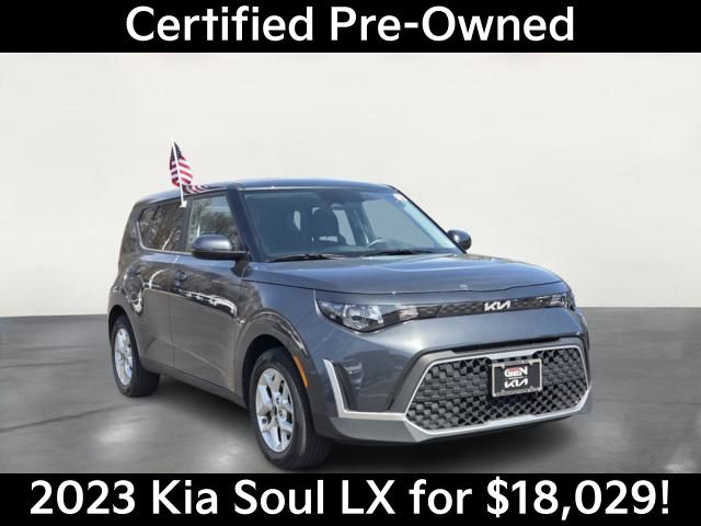 Gravity Gray 2023 Kia Soul LX FWD SUV / Crossover Front-Wheel Drive Continuously Variable Transmission