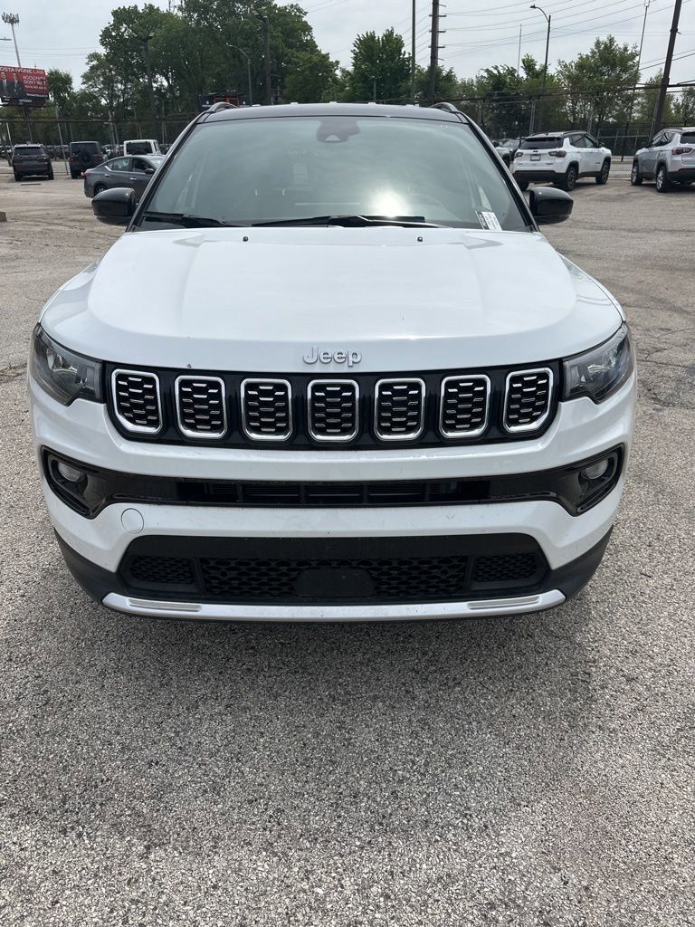 Bright White Clearcoat 2025 Jeep Compass Limited 4WD SUV / Crossover Four-Wheel Drive 8-Speed Automatic