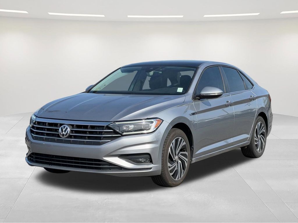 Pyrite Silver Metallic 2021 Volkswagen Jetta SEL Premium FWD Sedan Front-Wheel Drive 8-Speed Automatic