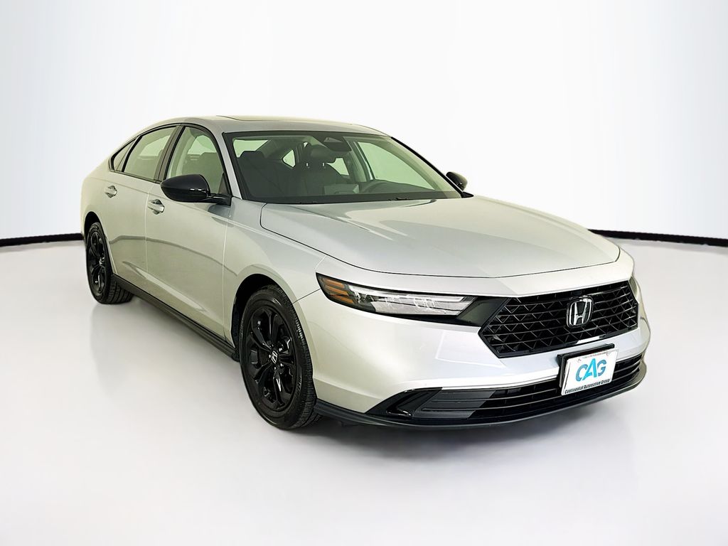 Solar Silver Metallic 2025 Honda Accord Sedan Front-Wheel Drive Continuously Variable Transmission
