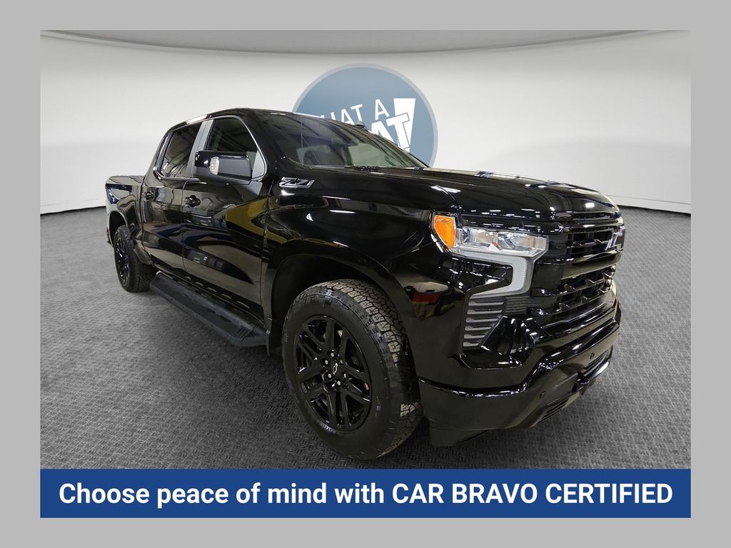 Black 2025 Chevrolet Silverado 1500 RST Crew Cab 4WD Pickup Truck Four-Wheel Drive Automatic