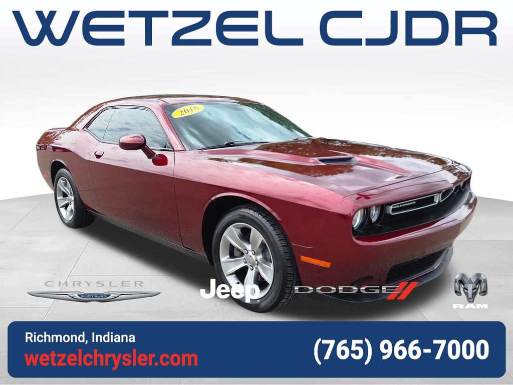 Octane Red Pearlcoat 2018 Dodge Challenger Coupe Rear-Wheel Drive 8-Speed Automatic