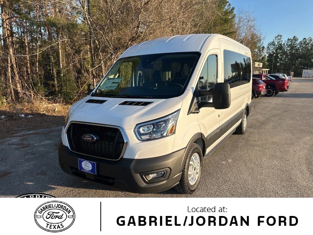 Oxford White 2024 Ford Transit Passenger Van Rear-Wheel Drive