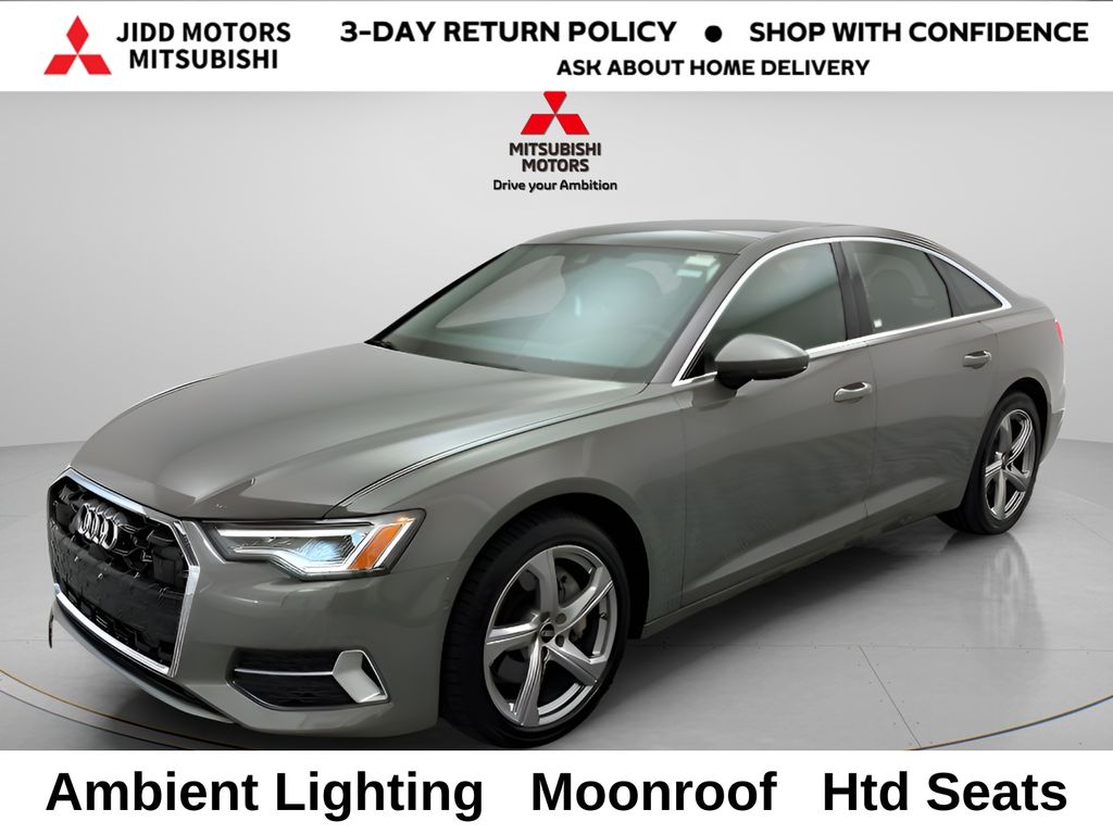 Gray 2024 Audi A6 Sedan All-Wheel Drive 7-Speed Automatic