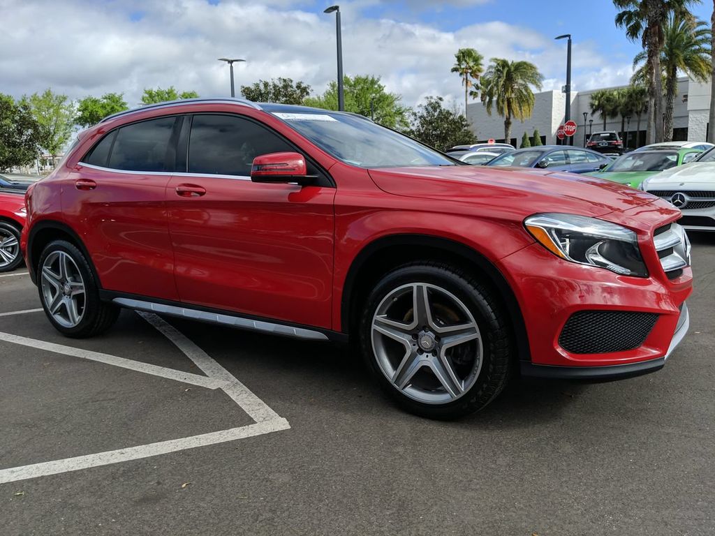 Red 2015 Mercedes-Benz GLA SUV / Crossover All-Wheel Drive 7-Speed Automatic