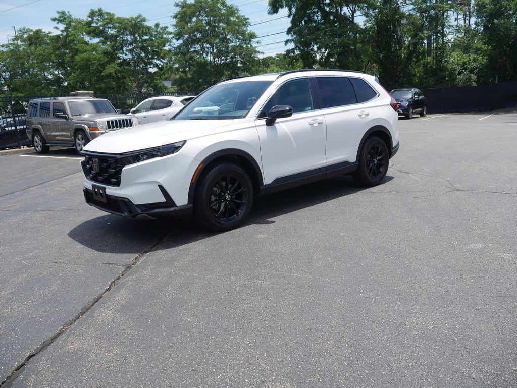 Platinum White 2024 Honda CR-V Hybrid SUV / Crossover All-Wheel Drive Continuously Variable Transmission