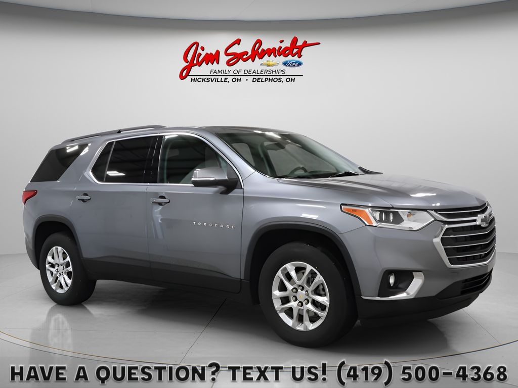 Gray (Satin Steel Metallic) 2021 Chevrolet Traverse LT Leather FWD SUV / Crossover Front-Wheel Drive 9-Speed Automatic