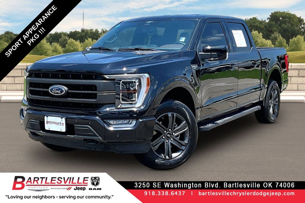 Black 2023 Ford F-150 Pickup Truck Four-Wheel Drive Automatic