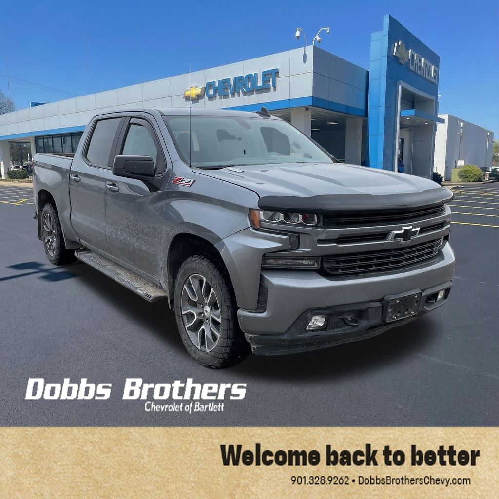 Gray (Satin Steel Metallic) 2020 Chevrolet Silverado 1500 RST Crew Cab 4WD Pickup Truck Four-Wheel Drive Automatic