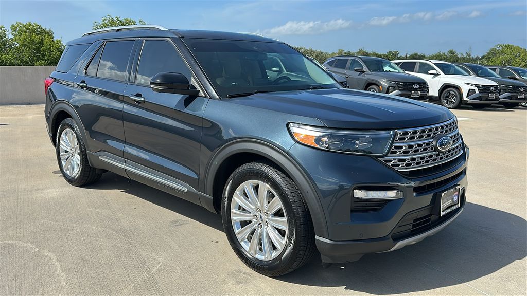 2022 Ford Explorer Limited Blue at DeMontrond Auto Country