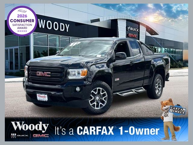 Onyx Black 2018 GMC Canyon Pickup Truck Four-Wheel Drive 8-Speed Automatic