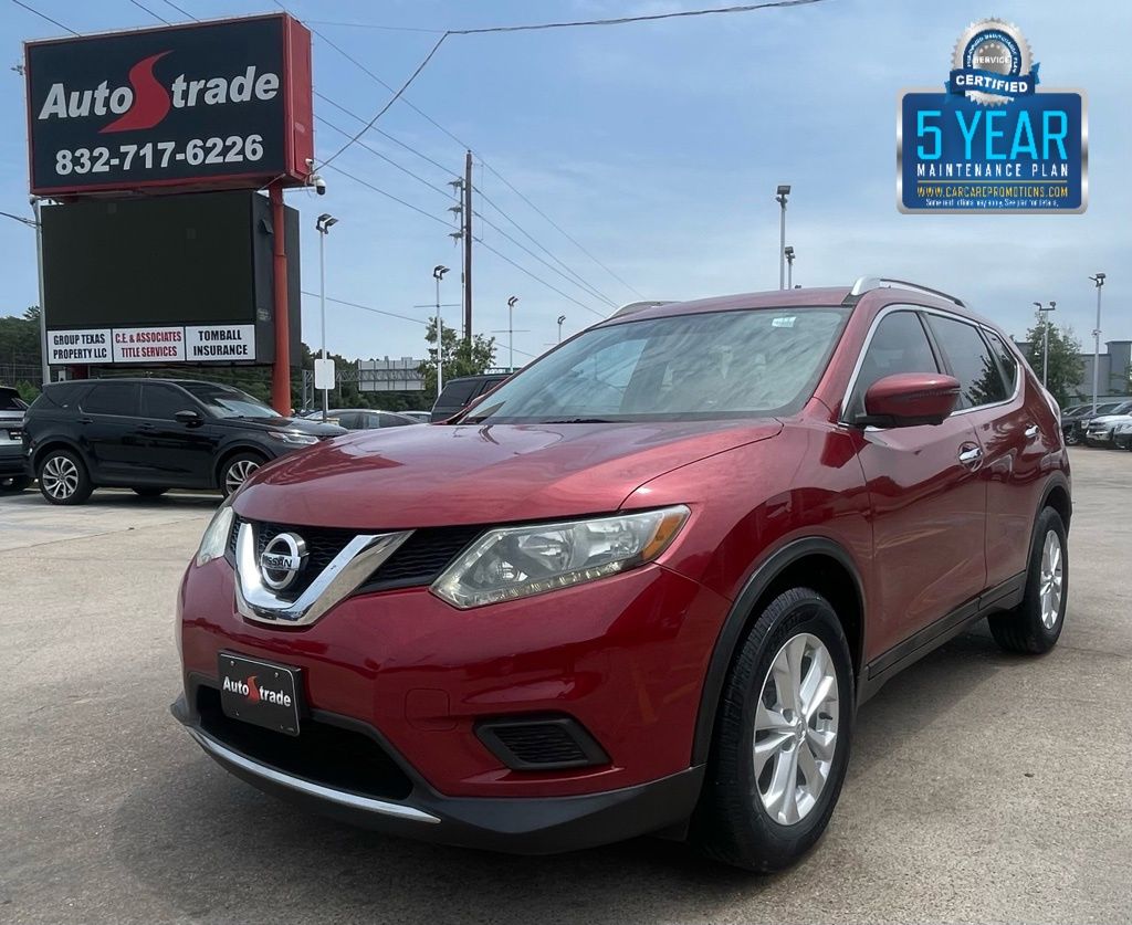 2016 Nissan Rogue SV Red at DeMontrond Gulf Freeway