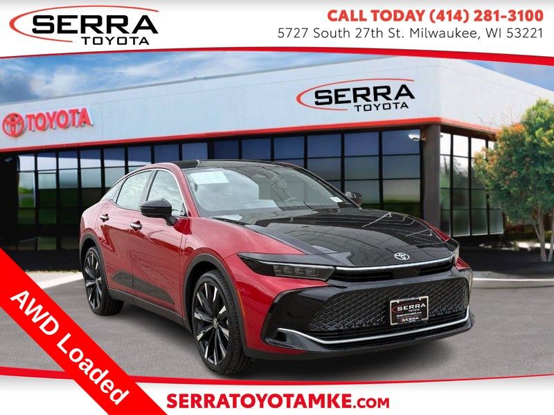 Supersonic Red/Black 2024 Toyota Crown Platinum AWD Sedan All-Wheel Drive 6-Speed Automatic