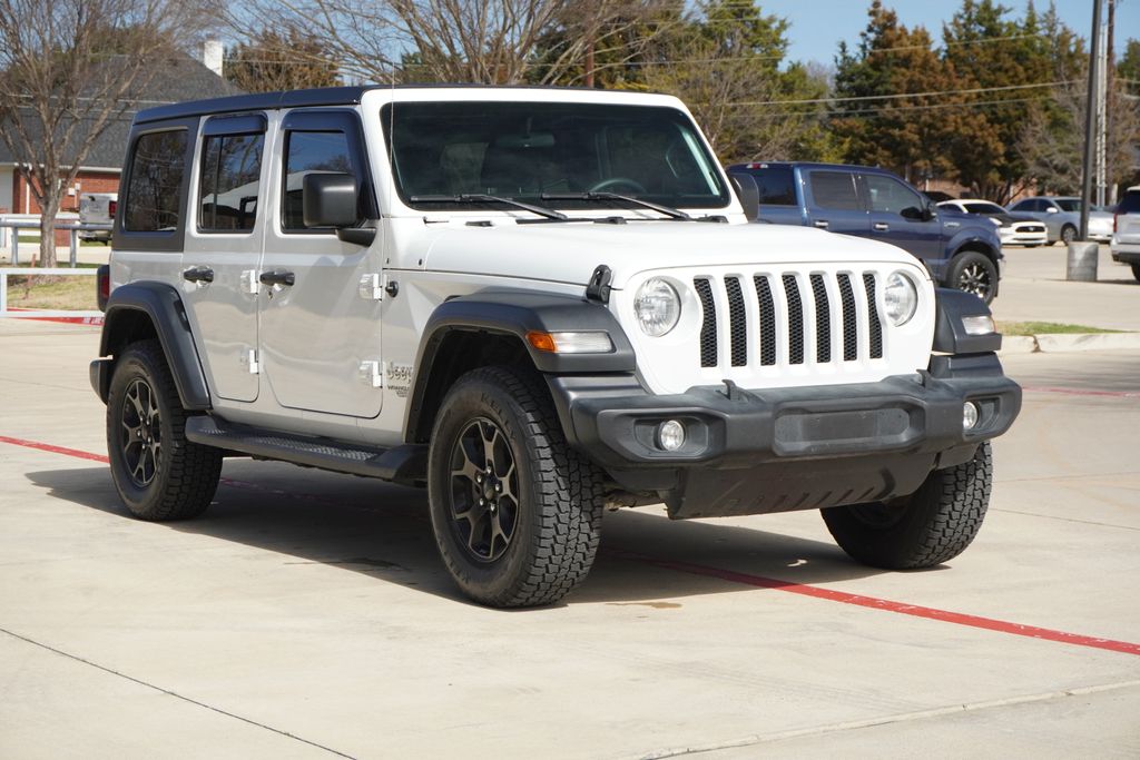 Used Car 2020 Jeep Wrangler  Unlimited Sport S For Sale Under $25,000 In Weatherford, Texas