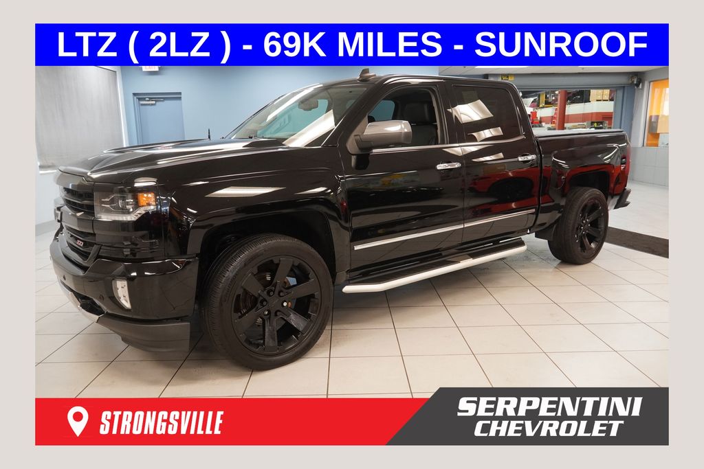 Black 2018 Chevrolet Silverado 1500 Pickup Truck Four-Wheel Drive 8-Speed Automatic Overdrive