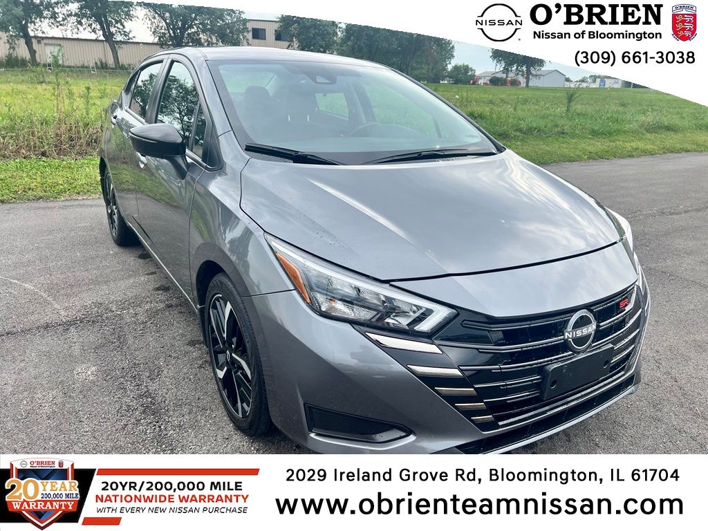 Gray (Gun Metallic) 2025 Nissan Versa Sedan Front-Wheel Drive Continuously Variable Transmission