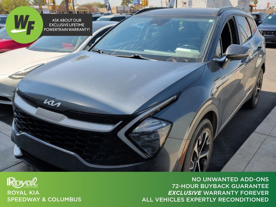 Gravity Gray 2023 Kia Sportage Hybrid EX AWD SUV / Crossover All-Wheel Drive 6-Speed Automatic