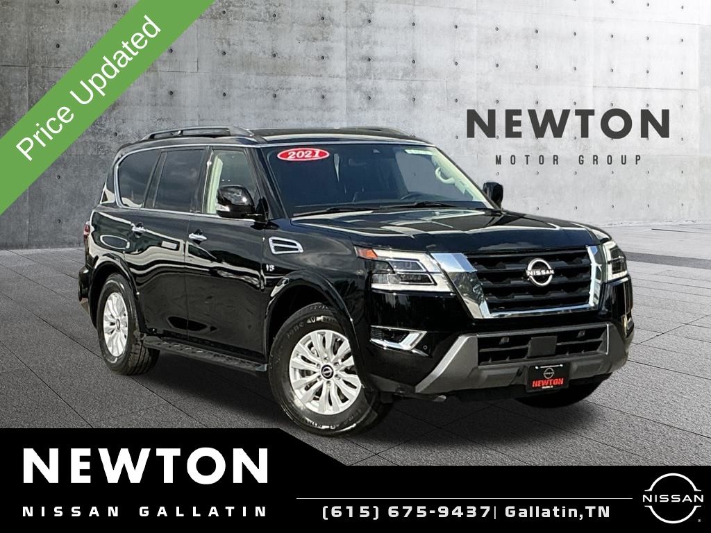 Super Black 2021 Nissan Armada SUV / Crossover 4X2 7-Speed Automatic
