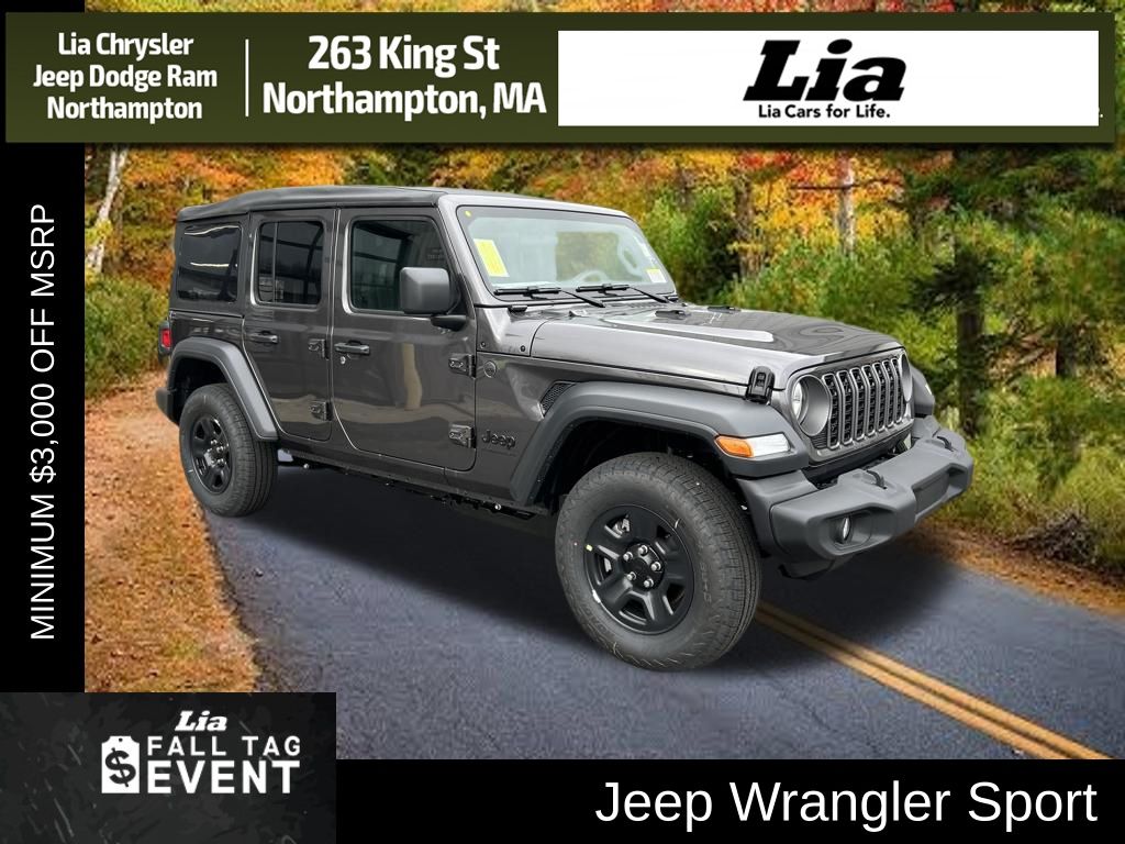 Gray (Granite Crystal Metallic Clearcoat) 2026 Jeep Wrangler SUV / Crossover Four-Wheel Drive 8-Speed Automatic