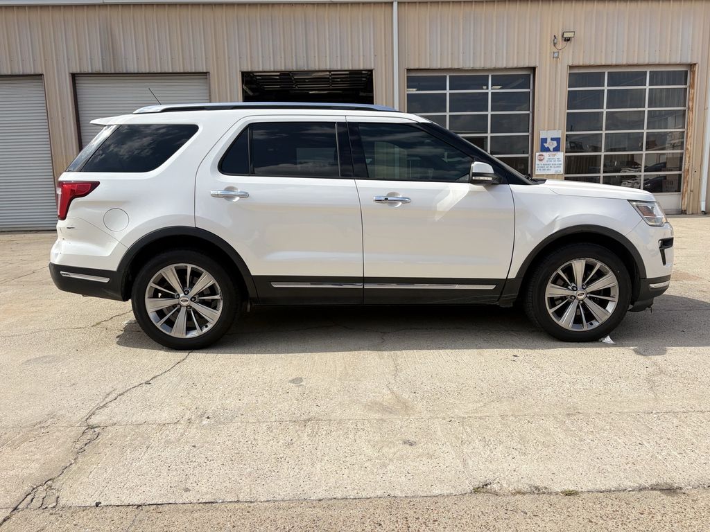 2018 Ford Explorer Limited White at Cook Ford
