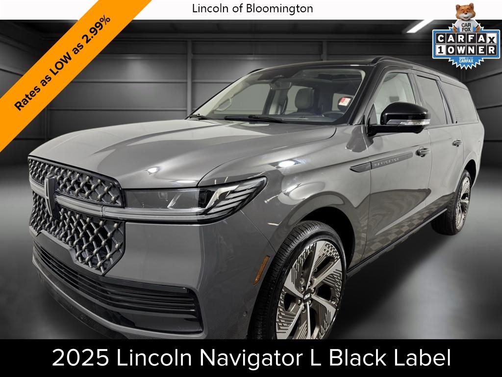 Black (Chroma Caviar Dark Gray Metallic Clearcoat) 2025 Lincoln Navigator L Black Label 4WD SUV / Crossover Four-Wheel Drive Automatic