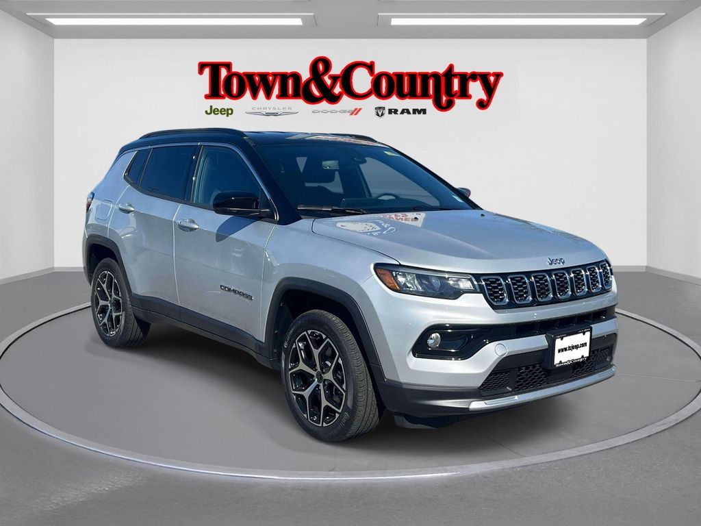 Silver Zynith Metallic Clearcoat 2025 Jeep Compass Limited 4WD SUV / Crossover Four-Wheel Drive 8-Speed Automatic