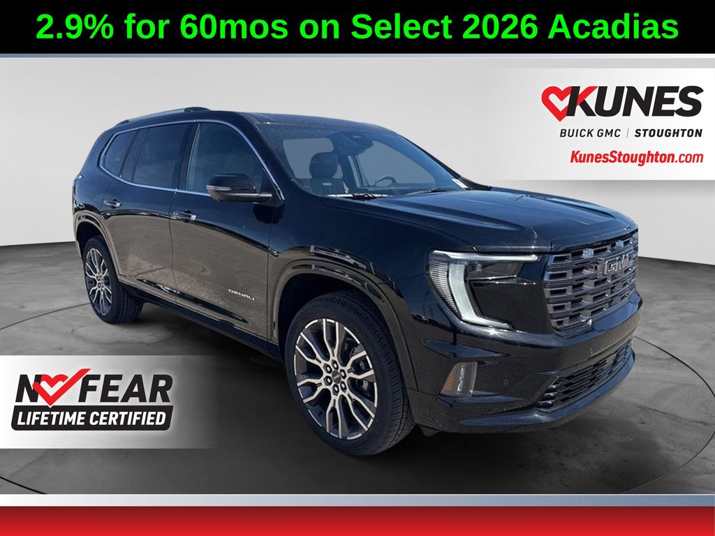 Black (Ebony Twilight Metallic) 2026 GMC Acadia SUV / Crossover Four-Wheel Drive 8-Speed Automatic