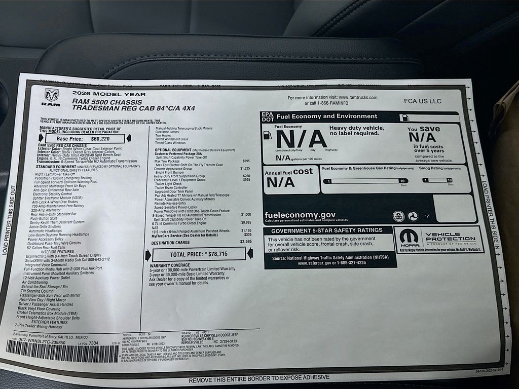 New 2026 White Ram Tradesman 84CA Dually image 21