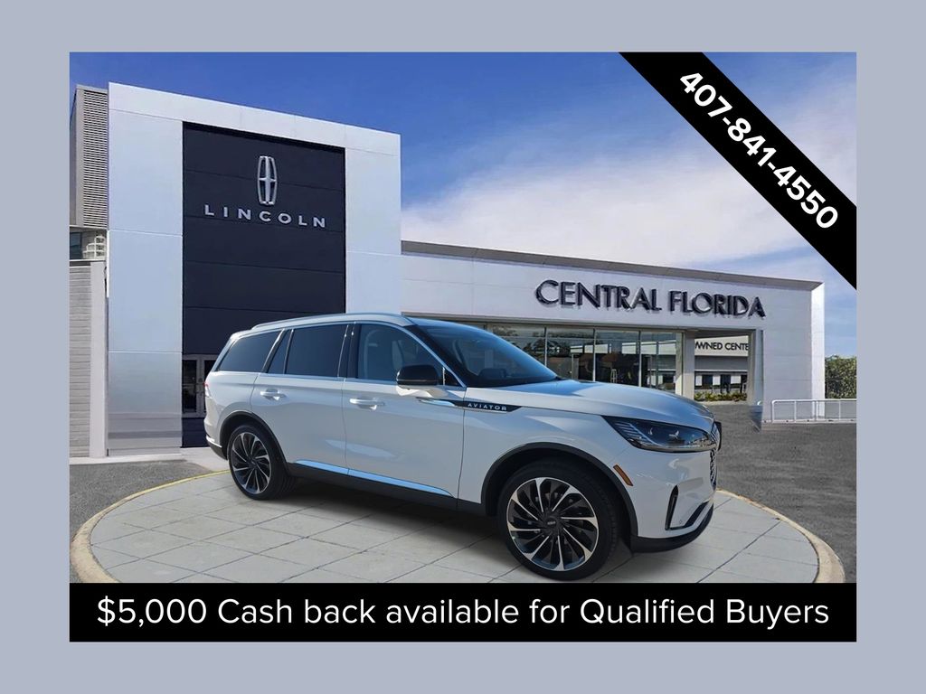 White Metallic 2026 Lincoln Aviator SUV / Crossover All-Wheel Drive Automatic