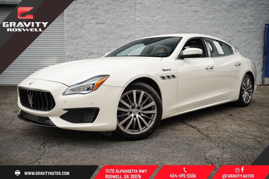 White 2022 Maserati Quattroporte Modena Q4 AWD Sedan All-Wheel Drive 8-Speed Automatic