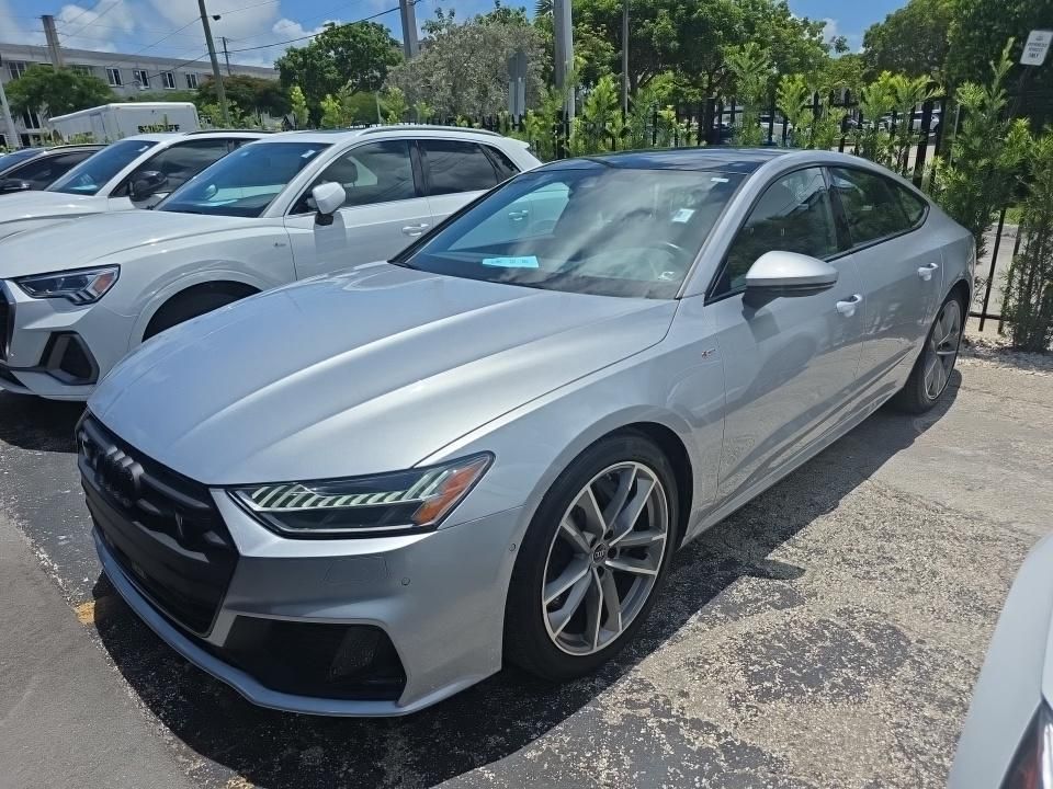 Silver Metallic 2023 Audi A7 Sedan All-Wheel Drive 7-Speed Automatic