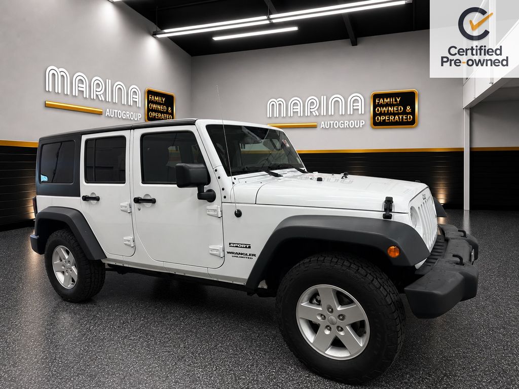 Bright White Clearcoat 2017 Jeep Wrangler SUV / Crossover Four-Wheel Drive 5-Speed Automatic