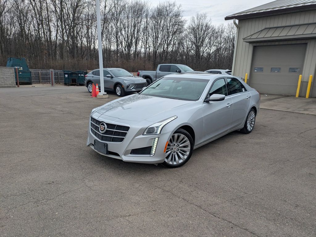 Radiant Silver Metallic 2014 Cadillac CTS 2.0T Luxury AWD Sedan All-Wheel Drive 6-Speed Automatic