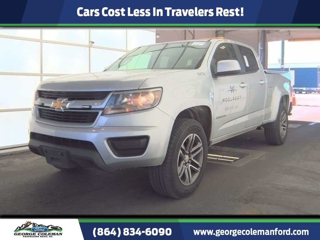 Silver Ice Metallic 2019 Chevrolet Colorado Pickup Truck Four-Wheel Drive 8-Speed Automatic