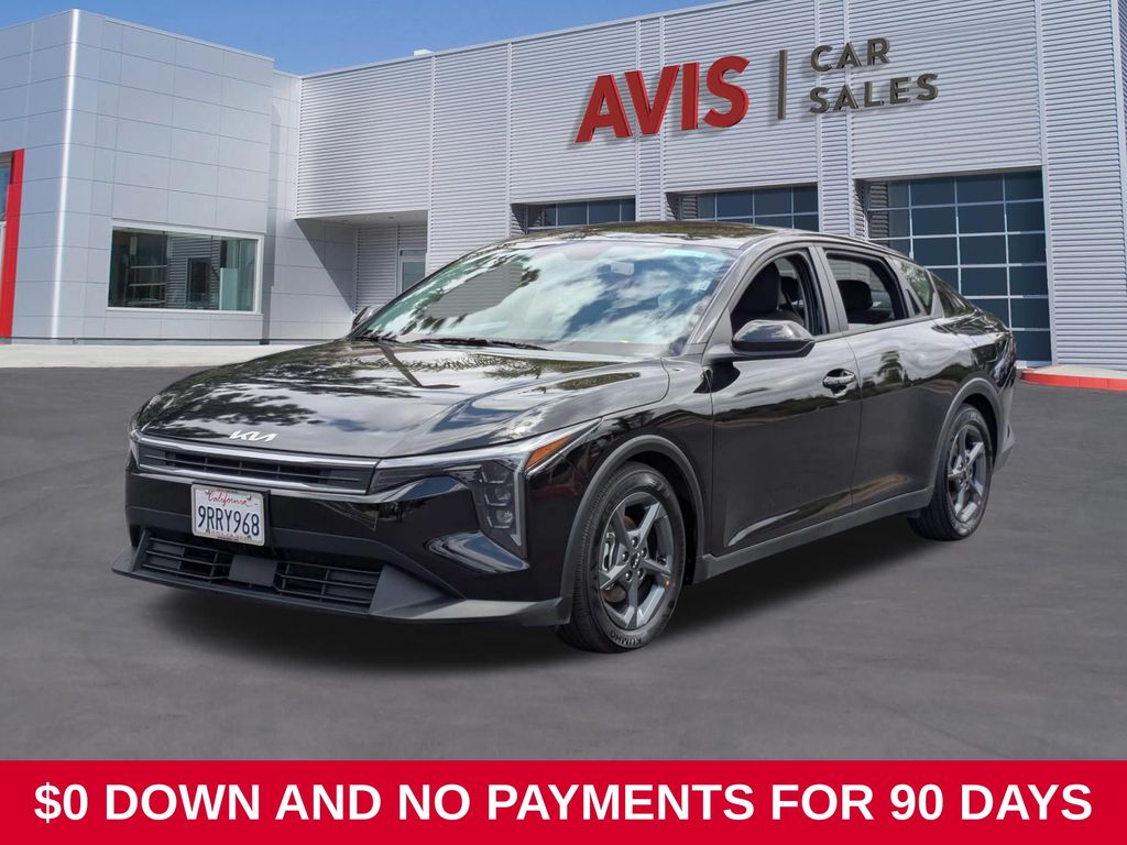 Black 2025 Kia K4 Sedan Front-Wheel Drive Continuously Variable Transmission