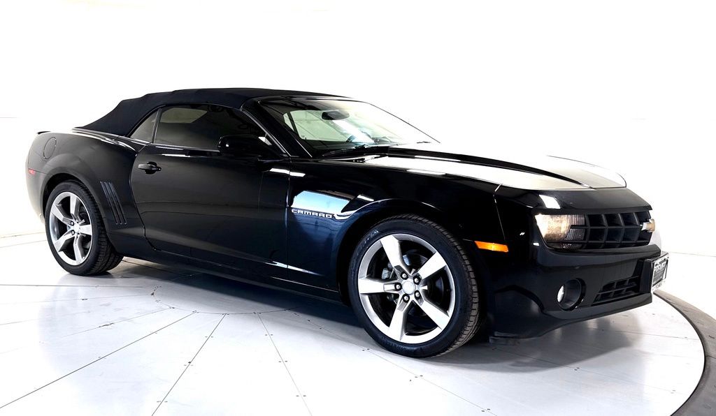 Black 2013 Chevrolet Camaro Convertible Rear-Wheel Drive 6-Speed Automatic