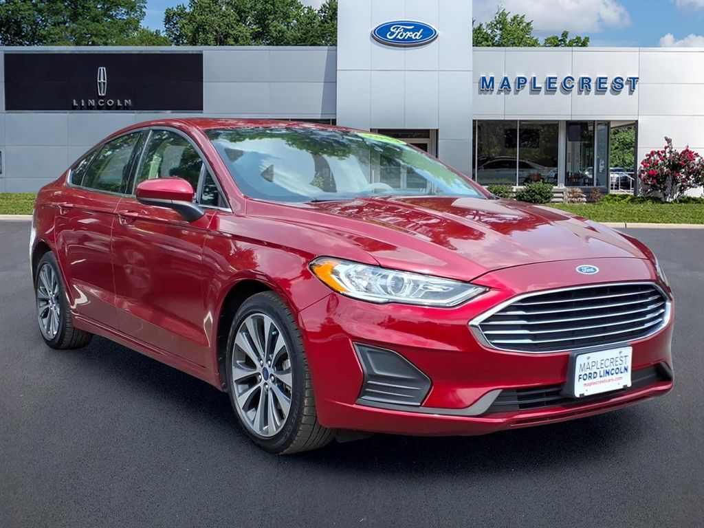 Ruby Red Metallic 2019 Ford Fusion Sedan All-Wheel Drive 6-Speed Automatic