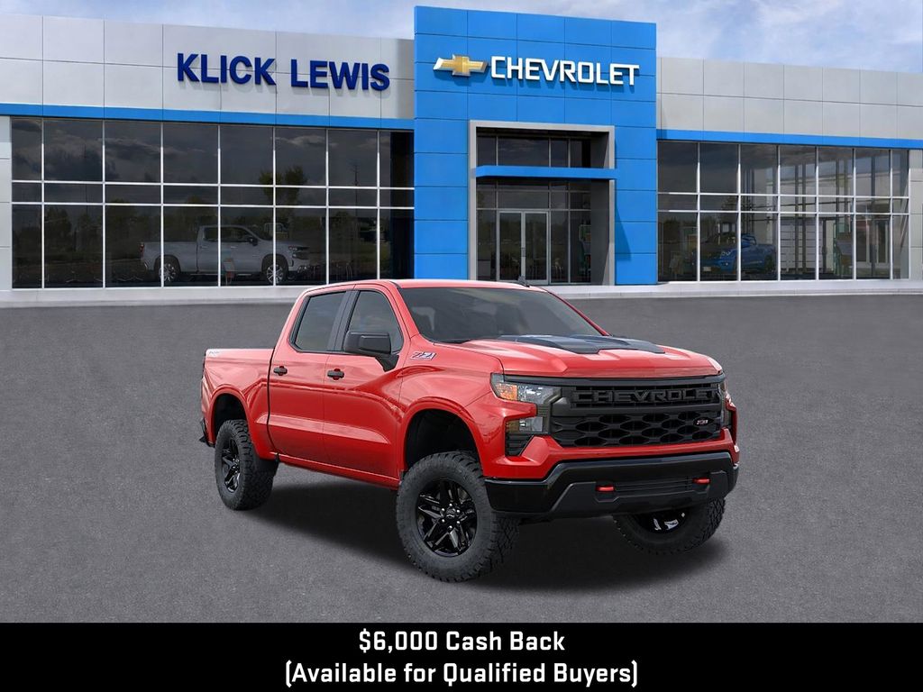 2026 Chevrolet Silverado 1500 Custom Trail Boss Red at Klick Lewis Buick Chevrolet