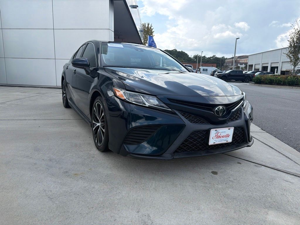 Teal (Galactic Aqua Mica) 2019 Toyota Camry Sedan Front-Wheel Drive 8-Speed Automatic