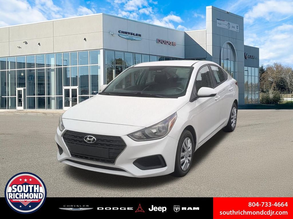 Frost White Pearl 2019 Hyundai Accent Sedan Front-Wheel Drive 6-Speed Automatic