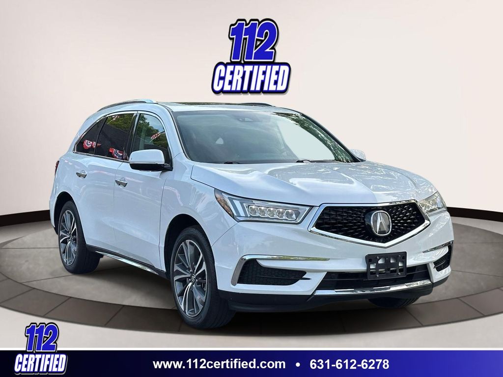 Platinum White Pearl 2020 Acura MDX SH-AWD with Technology Package SUV / Crossover All-Wheel Drive 9-Speed Automatic
