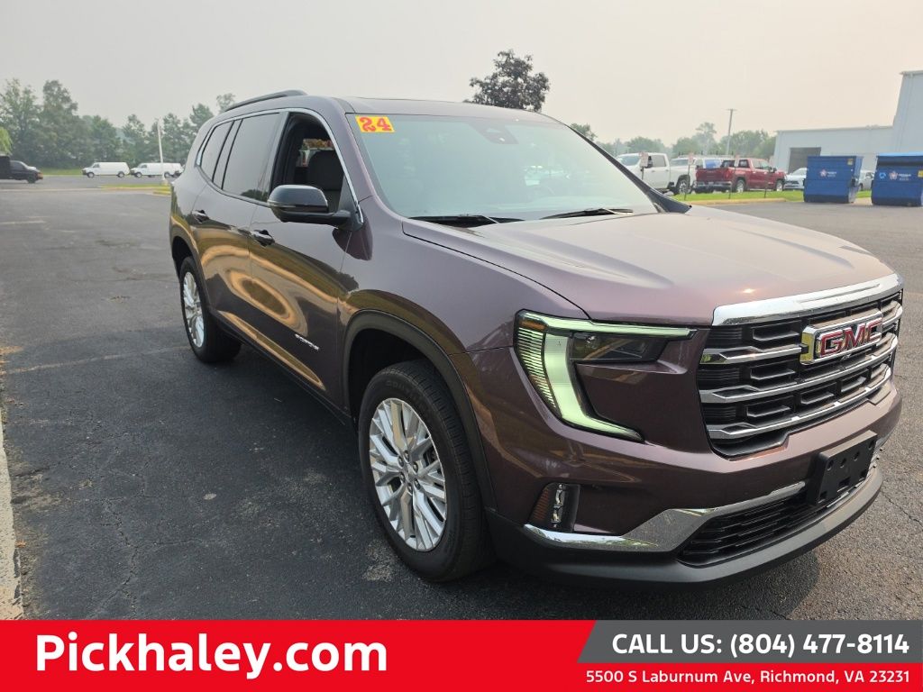 Crystal Metallic 2024 GMC Acadia SUV / Crossover Front-Wheel Drive 8-Speed Automatic