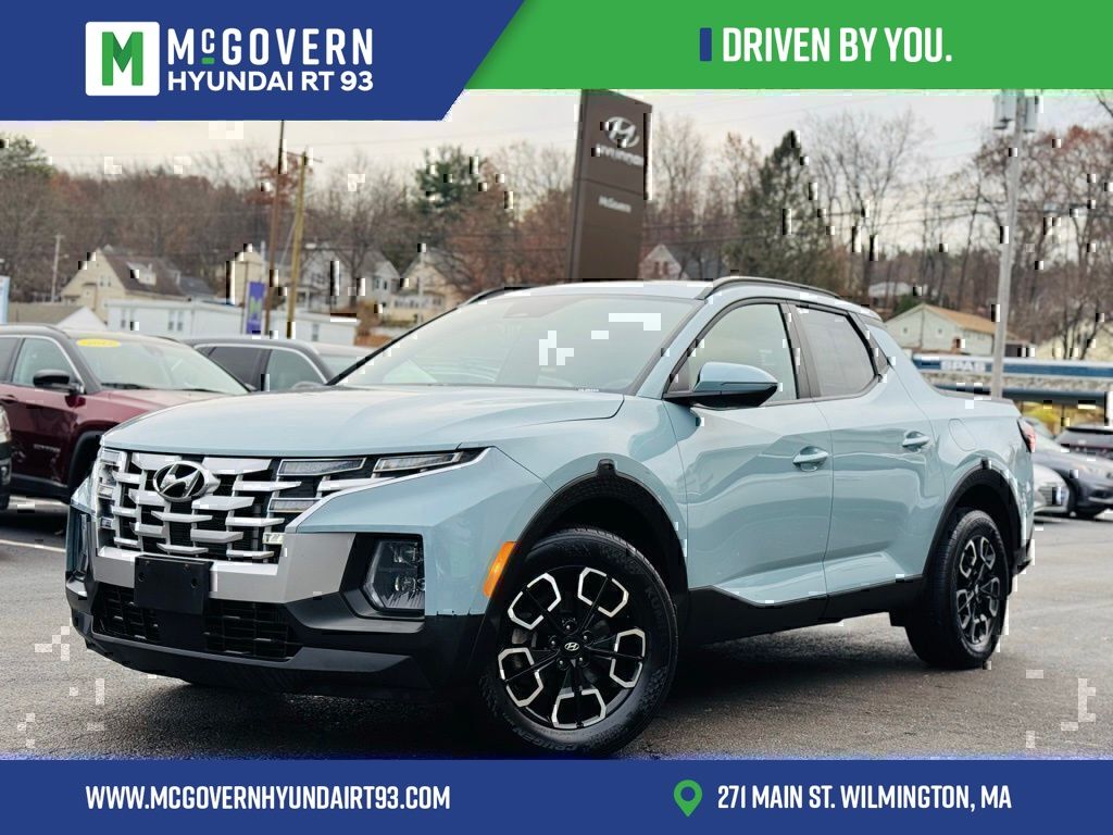 Blue / Stone 2023 Hyundai Santa Cruz SEL Premium Crew Cab AWD Pickup Truck All-Wheel Drive Automatic