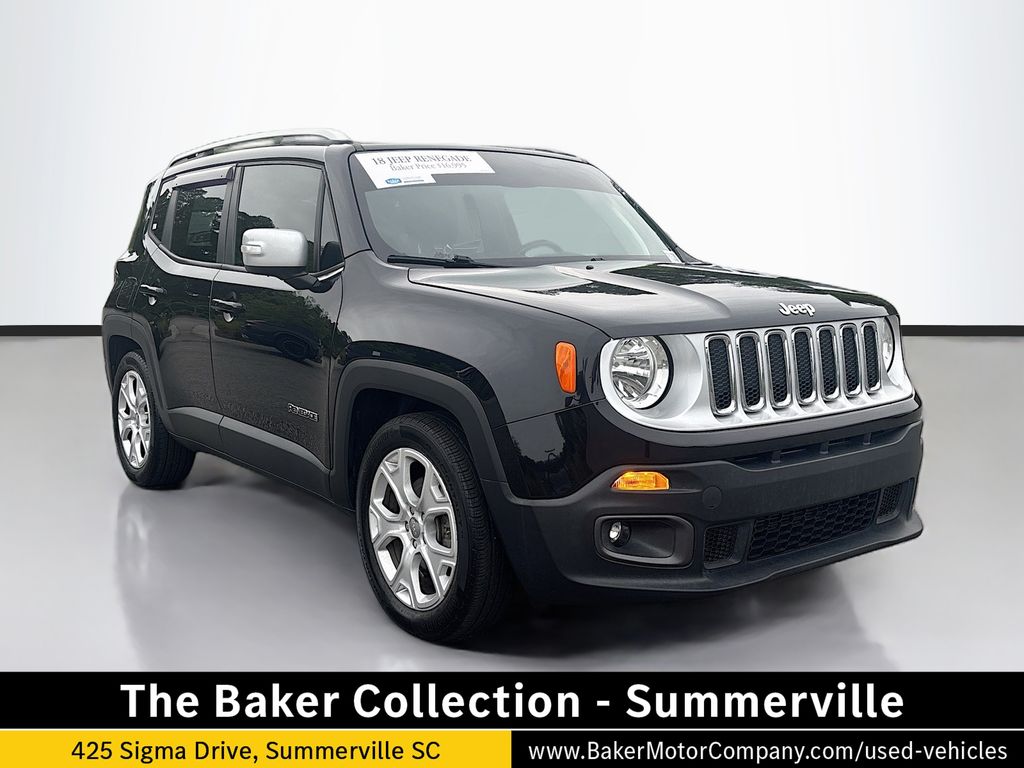 Black 2018 Jeep Renegade Limited SUV / Crossover Front-Wheel Drive 9-Speed Automatic